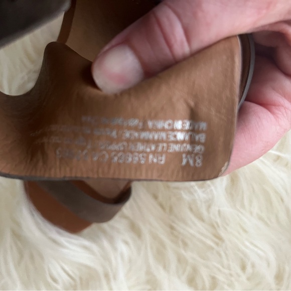 Halogen taupe suede leather wedge sandals- LIKE NEW! - Picture 6 of 6